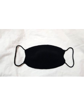 Happy Threads Handmade Crochet Cotton Masks- Black